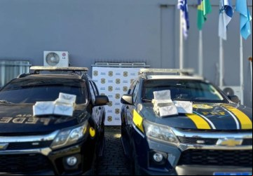 Polícia Federal em parceria com a PRF e a PM realiza importante apreensão de drogas na BR-101, em Casimiro de Abreu. Divulgação/PF
